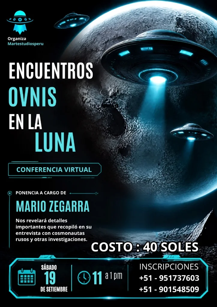 Flyer Oficial: Encuentros OVNIs en la Luna