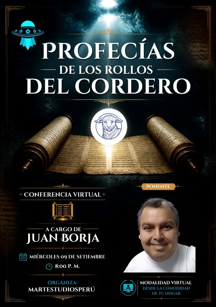 Flyer Oficial: Profecías de los Rollos del Cordero