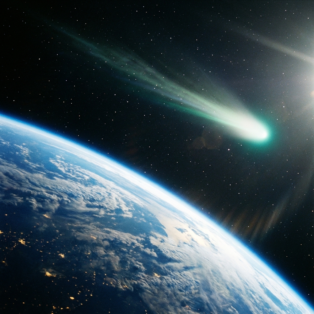 Visualización del paso de 3I Atlas cerca de la Tierra